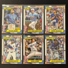 🔌IU 2025 TOPPS UPDATE SERIES BASEBALL 1990 Topps Baseball Japan Edition LOT6