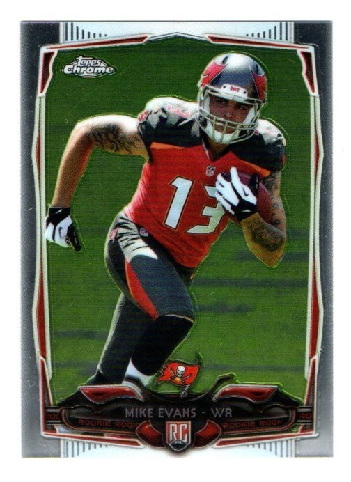 2014 Topps Chrome Mini Mike Evans Rookie RC #185 Photo Variation Free Shipping