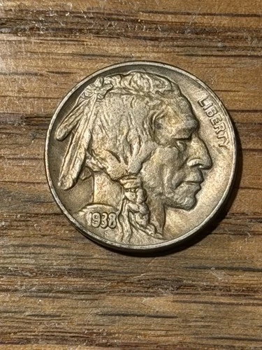 1938-D Buffalo Nickel Denver Mint Almost Uncirculated (AU)
