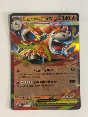 Pokemon TCG Mega Evolutions Mega Camerupt EX 022/132 Near Mint