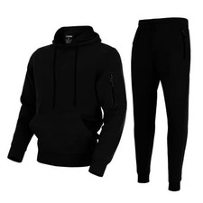 Men's Tracksuits Sweatsuits for Men Sweat Track Suits 2 Piece 3X-Large A-black