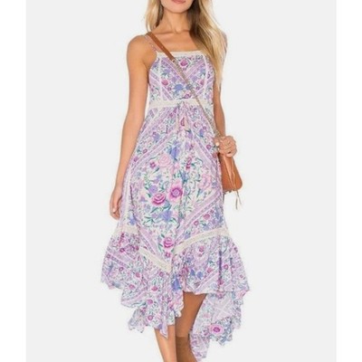 green floral puff sleeve midi dress Mac Duggal - Green Floral Embellished Flutter Sleeve Midi Dress