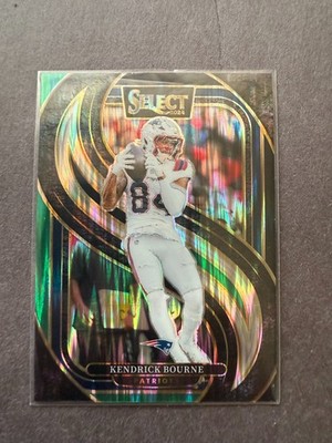 2024 Panini Select #176 Kendrick Bourne Black & Green Prizm Shock PATRIOTS