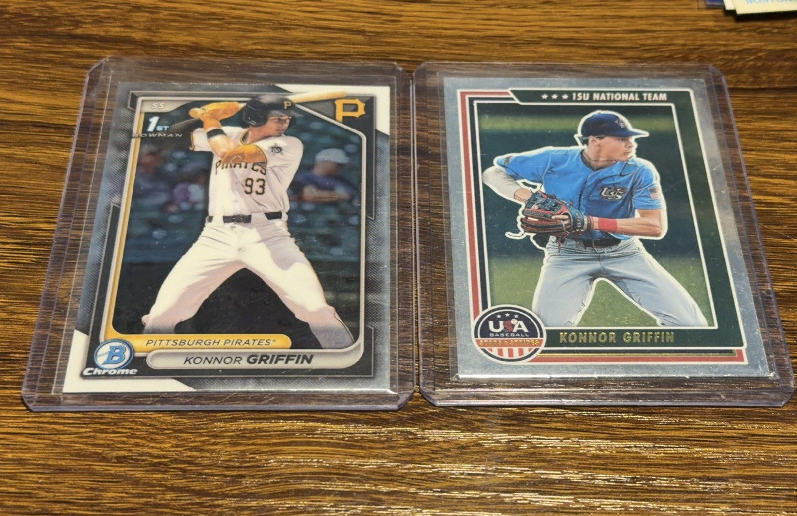 2024 Bowman Chrome Konnor Griffin 1st Bowman + 2022 Stars and Stripes 15u Team