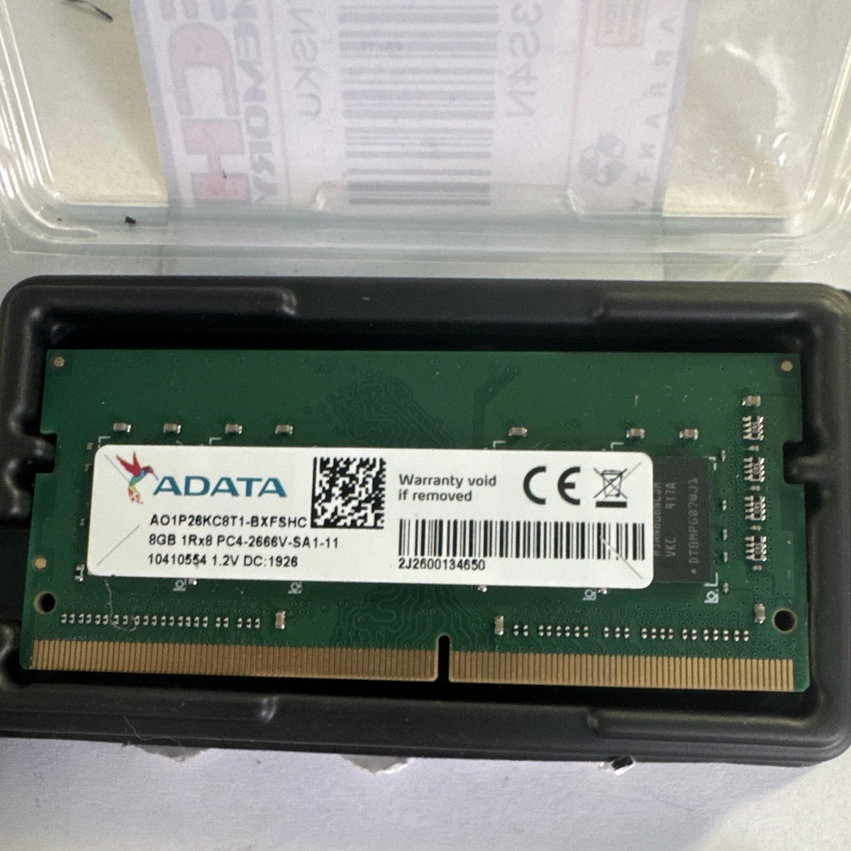 ADATA PC4-21300 (DDR4-2666) Bus Speed Computer RAM 8 GB Capacity