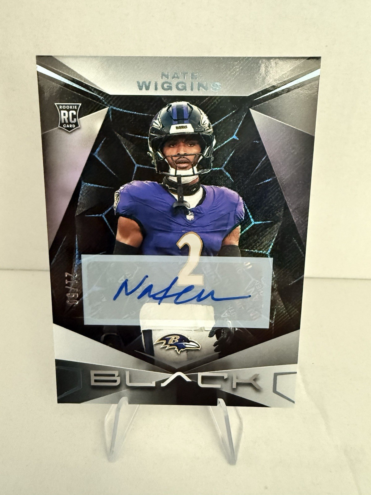 Nate Wiggins Panini Black #180 Autograph