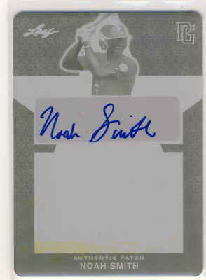 NOAH SMITH 2020 Leaf Perfect Game PG PLATE AUTO /1 ILLINOIS ST 1/1