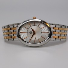 Two Tone All St. Steel Women's Watch Sz. 6 1/4" New Battery