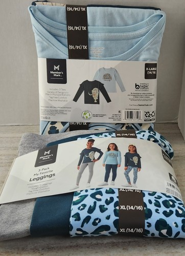 NWT LOT MM (3) Girls Cotton Leggings + (2) Coordinated Long Sleeve Shirts CHOOSE - Picture 14 of 14