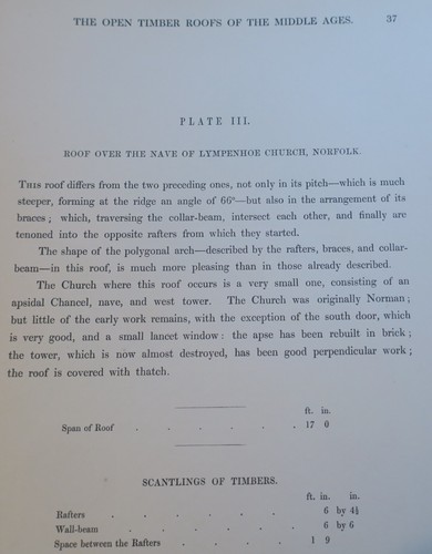 The Open Timber Roofs of The Middle Ages,1849 1st Edition,complete text & Plates - Picture 11 of 24
