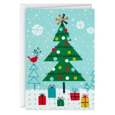 Image Arts Retro Tree Boxed Christmas Cards, Pack of 16 (x2)