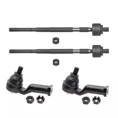 4 Pcs Front Left & Right Inner & Outer Tie Rod EndsRX7 86-91 Power Steering only