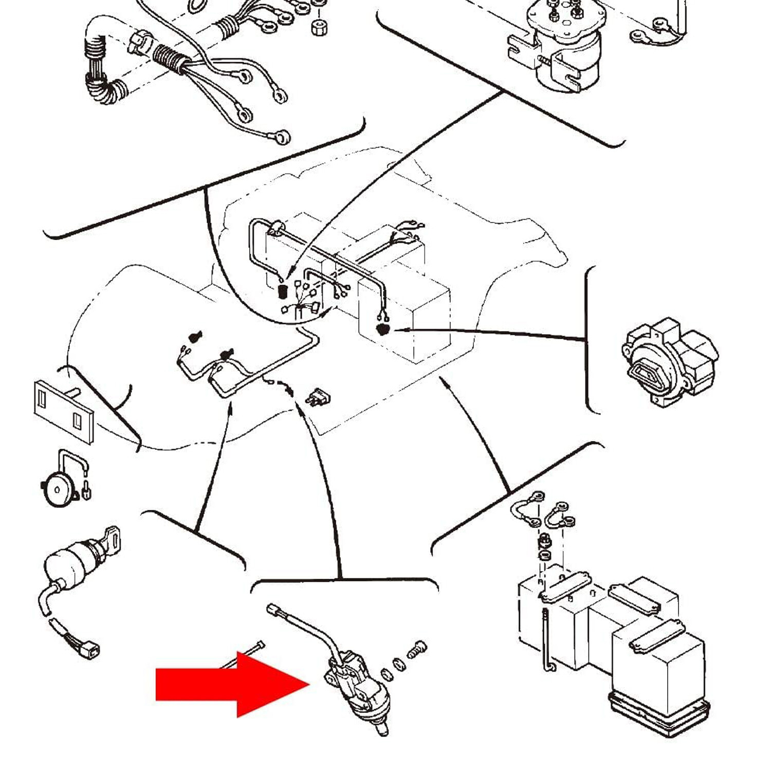 Golf Cart Stop Switch for Yamaha G11 G14 G16 G19 G20 G21 G22 G29, JF7