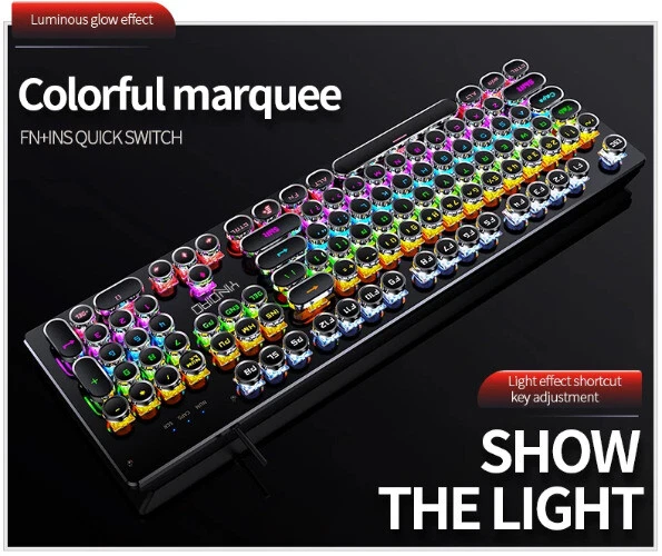 Mechanical Keyboard Switches Gaming Wired Accessories Keyboards with Numpad