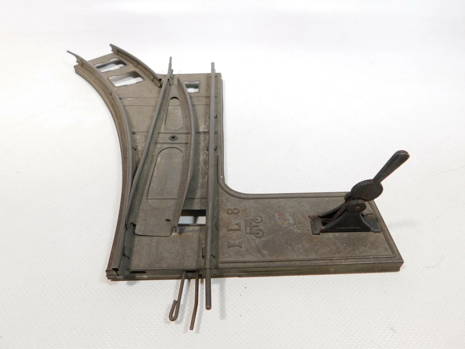 Märklin Spur 1 Blech-Weiche links 8er/8 er Kreis für Uhrwerk-Betrieb #CM592-1 - Bild 3 von 4