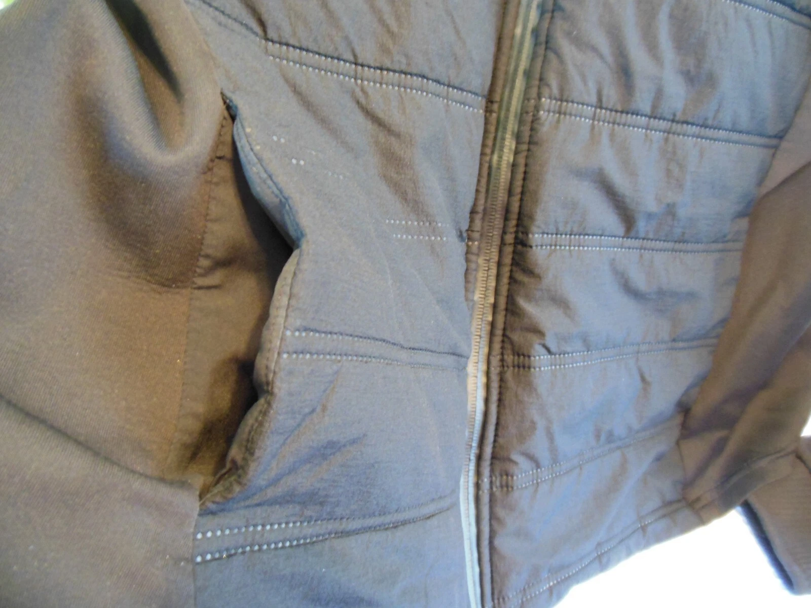 VETEMENTS warm up activewear nero AVIA felpa con cappuccio full zip taglia XXXL 22 donna nylon poly fil