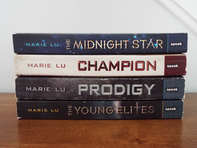 Lot 4 Marie Lu Books Champion Prodigy Young Elites The Midnight Star