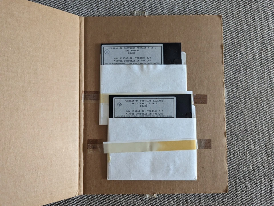 Paquete de software Fortran-86 disquetes originales Foto 2 de 4