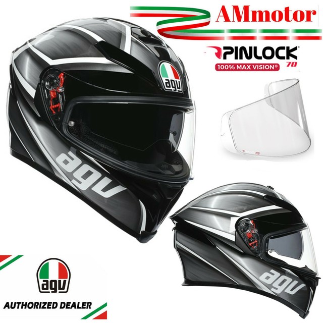 Casco Agv Integrale doppia Visiera Fibra K5 S Tempest Argento ml | Acquisti  Online su eBay