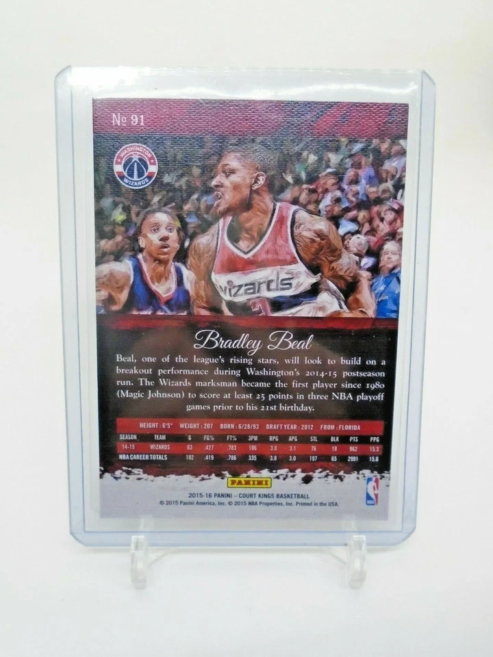 2015-16 PANINI COURT KINGS #91 BRADLEY BEAL - Image 2 of 2