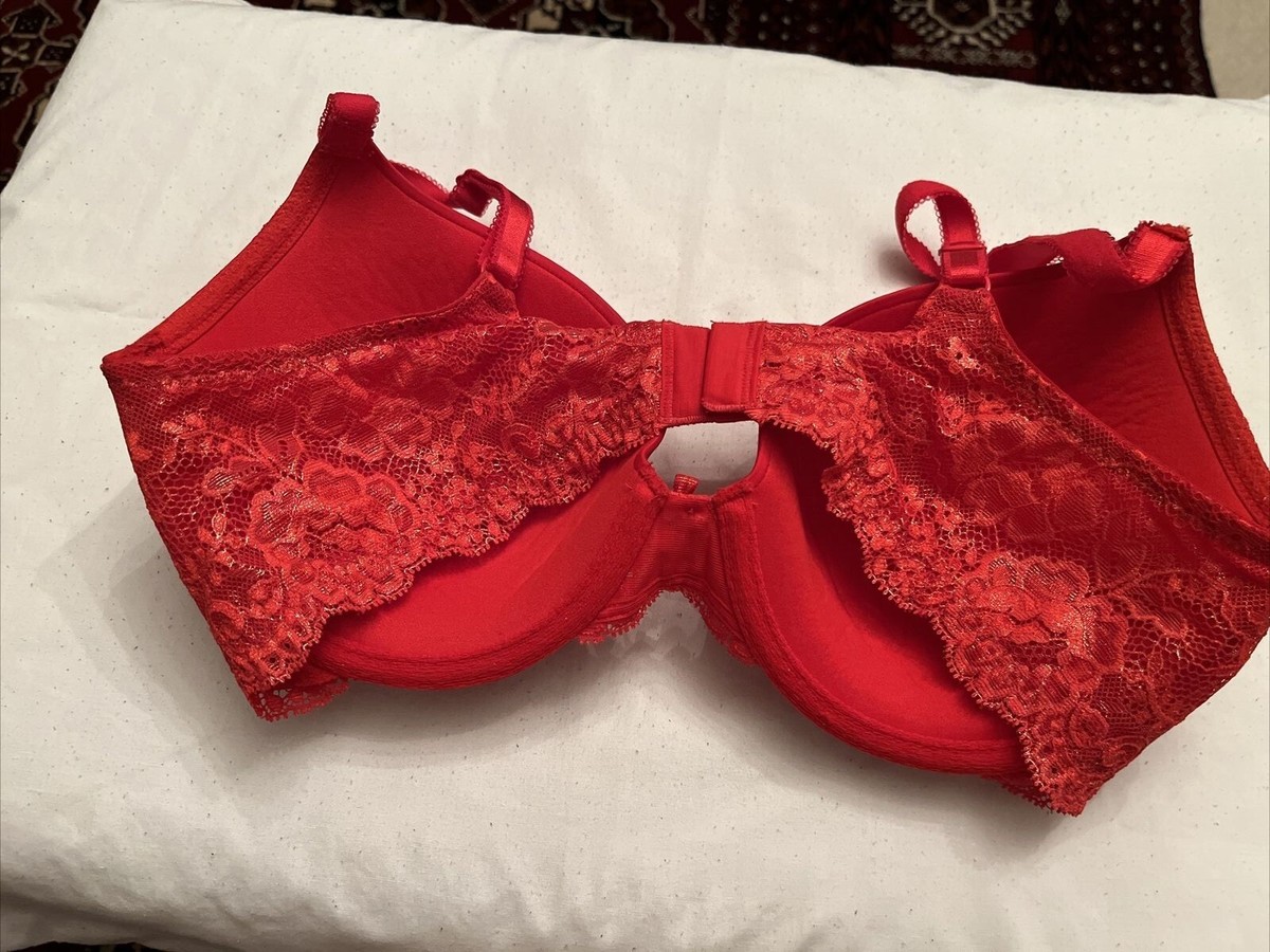 Victoria Secret Red Push Up Bra Size 34D | eBay