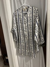 Victoria  s Secret Vintage Gold Label Floral Gown Button Down Satin Night Shirt S