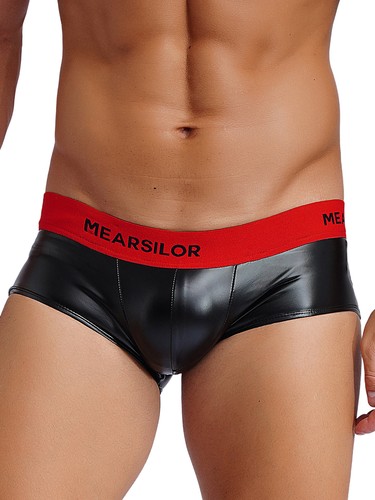 Freebily AU Men Shorts Latex Brief Nightclub Panties Convex Pouch Costume - Picture 8 of 29