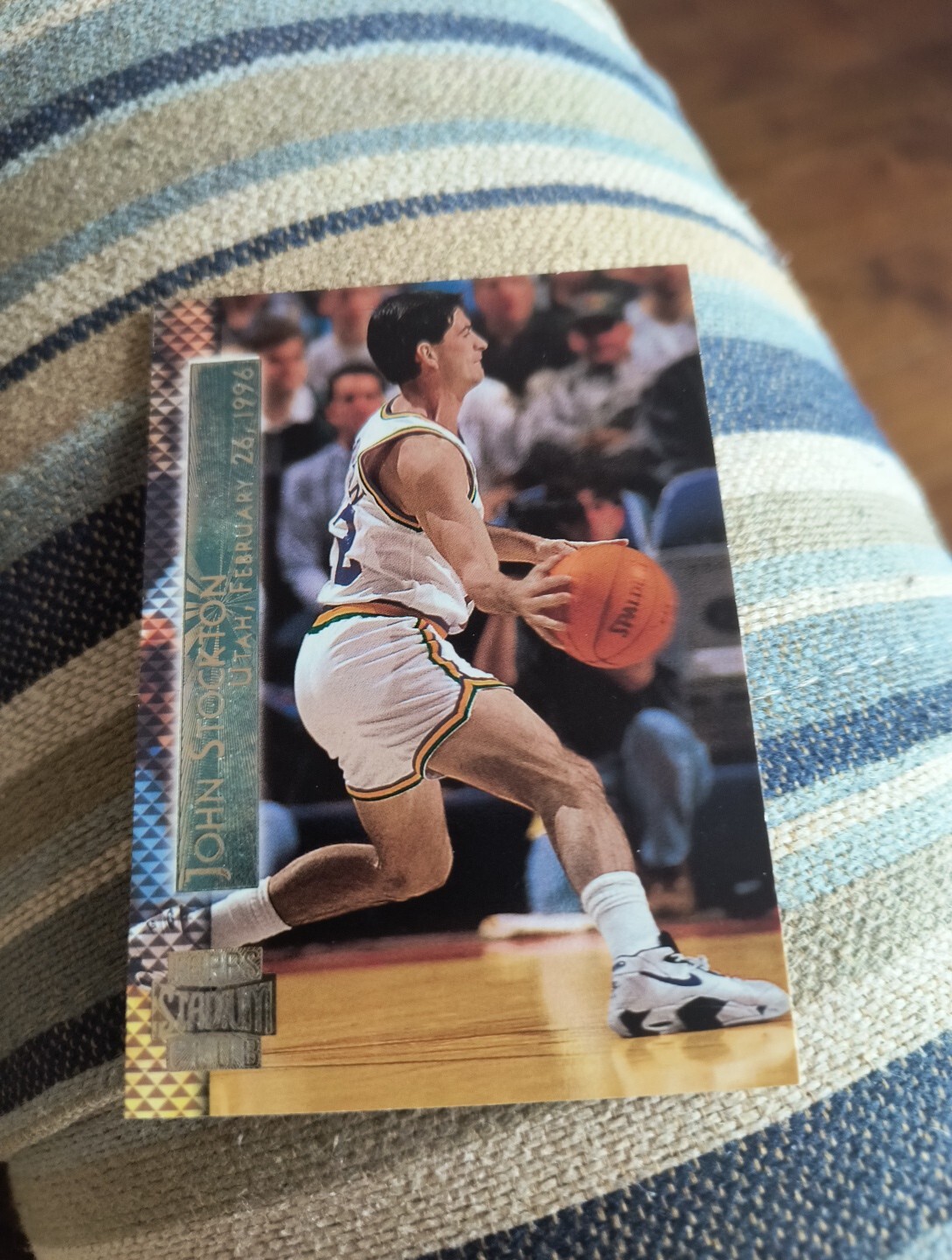 JOHN STOCKTON 1996-97 TOPPS STADIUM CLUB SHINING MOMENTS #SM5 FREE SHIPPING