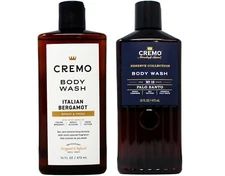 Cremo Men's Italian Bergamot & Palo Santo Body Washes Bundle, 2 x 16 Fl Oz