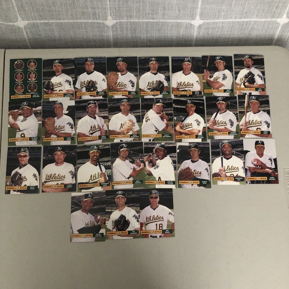 奥克兰 A's 棒球集换卡 2002 年钱球赛季套装 27 张 Tejada Zito — 第 4/4 张图片