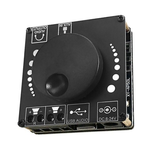 Mini Portable Bluetooth 5.0 Wireless Stereo Audio Power Digital Amplifier Board - Picture 5 of 15