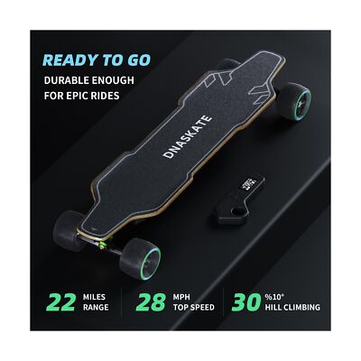 V4 Electric Skateboard with Remote, 28 Mph Top Speed,22 Miles