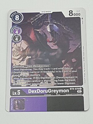 Digimon TCG DexDoruGreymon NM