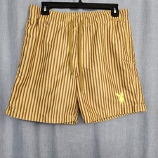 Playboy By Pacsun Men's Swim Trunks Stiped Lined Size Small