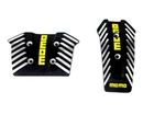 Momo Style Black Aluminum Non Slip Gas Brake Pedal Pad Clutch Auto Car 2 PCS