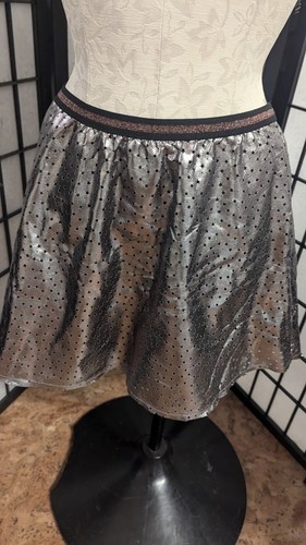 Epic Threads Skirt girls XL ladies S Pewter Stars faux leather mini Macys lined - Picture 12 of 12