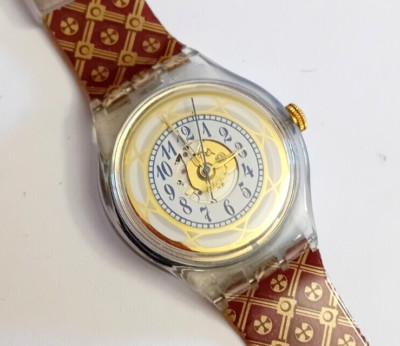 Swatch Automatik Neu Uzor SAK122 1995 Vintage Schweizer Armbanduhr