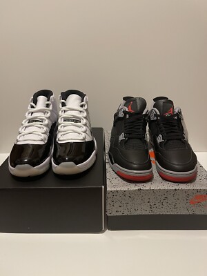 Size 11.5 - Air Jordan 4 Retro Bred Reimagined & Jordan 11 Retro