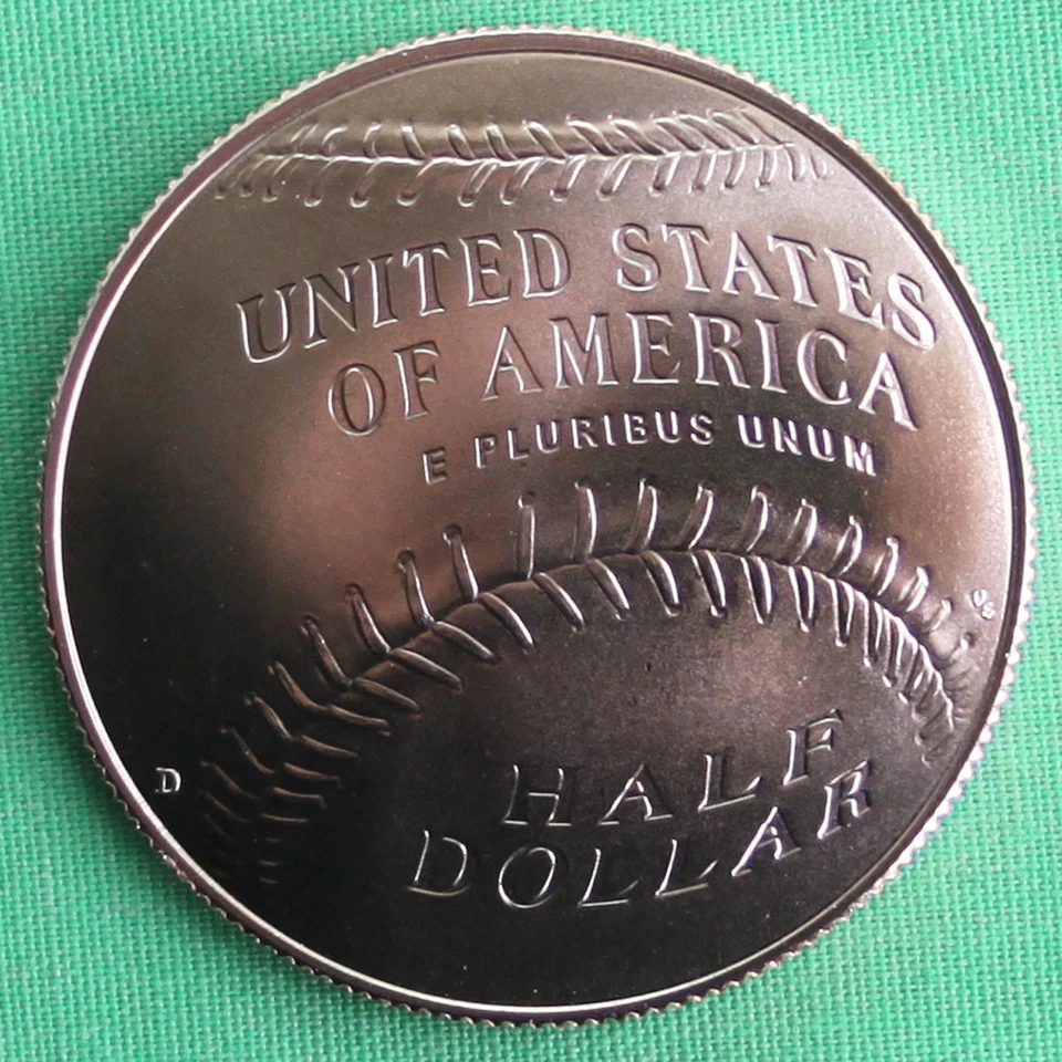 2014 National Baseball Hall of Fame BU HALF DOLLAR US Mint Clad UNC Coin Box COA - Image 2 of 3
