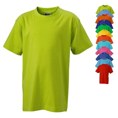 James & Nicholson Kinder T-Shirt JUNIOR BASIC-T Kurzarm Rundhals Neu JN019