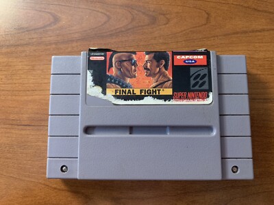 Final Fight (Super Nintendo, 1991) Authentic SNES Cartridge Only TESTED ...