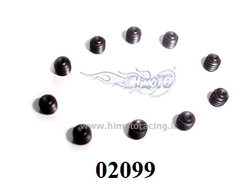 02099 Brucole Rosary 4 4 For 1/10 On Off Road 10 Pieces Grub Screw HIMOTO - 第 1/1 張圖片