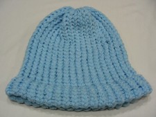 LIGHT BLUE - YOUTH OR ADULT S/M SIZE STOCKING CAP BEANIE HAT