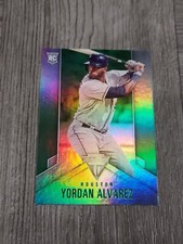 YORDAN ALVAREZ 2020 CHRONICLES TITANIUM GREEN FOIL ROOKIE CARD 15.ASTROS.