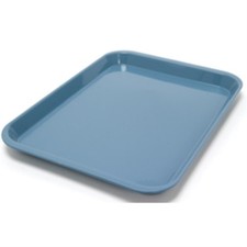 DENTAL SET-UP TRAY FLAT SIZE B RITTER BLUE, PLASTIC - 13-3/8" X 9-5/8" X 7/8"
