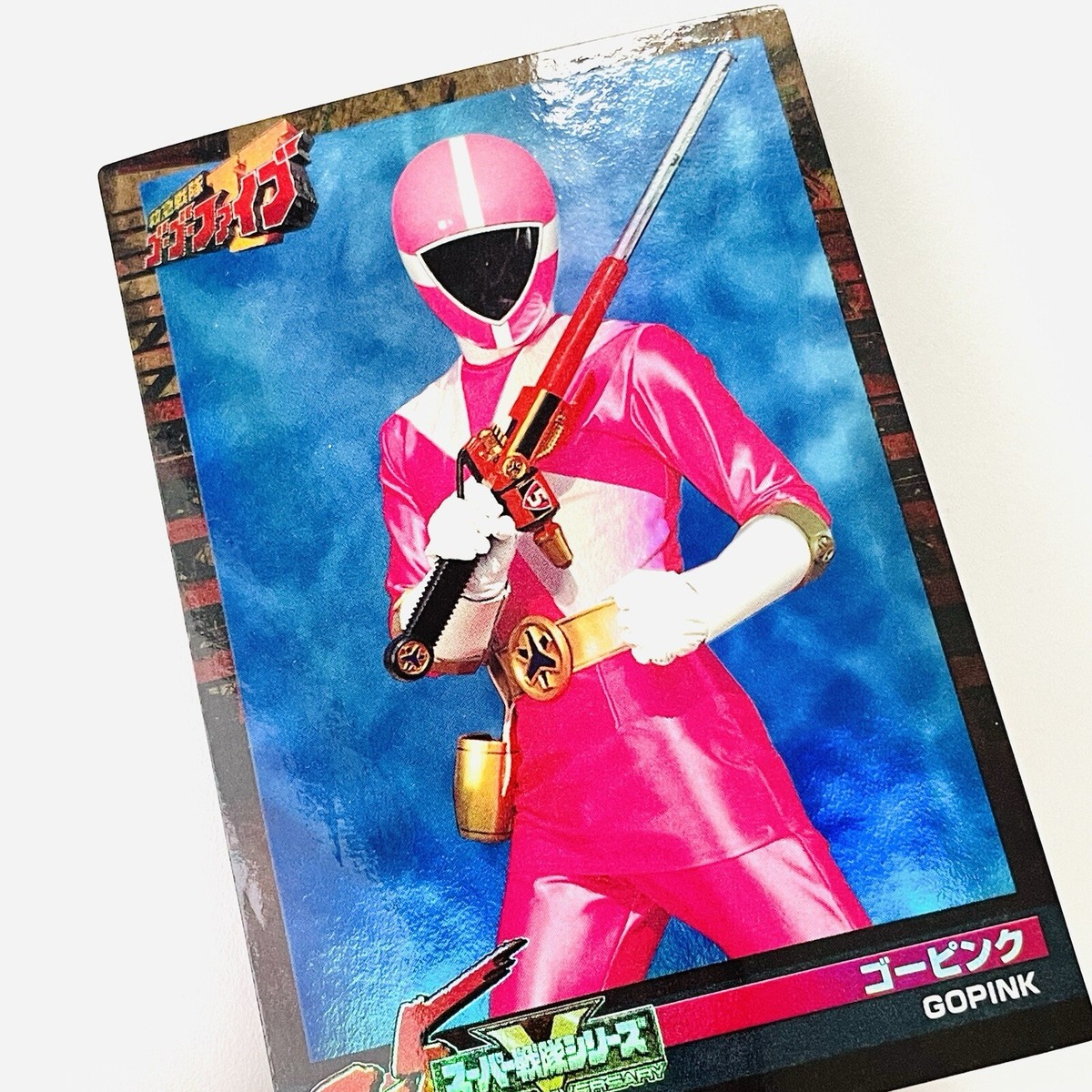 ごーりきー 203 GoPink Holo Kyukyu Sentai GoGoFive Super Sentai 25th