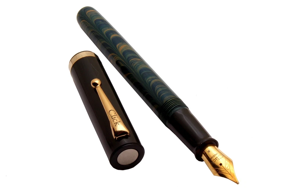 Plumas Estilográficas de Barril de Ebonita Click Orion con Mecanismo de Relleno de Tinta 3 en 1 NUEVAS Foto 2 de 4