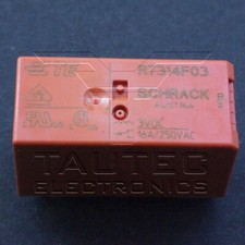 2 Stk. RT314F03 3V RELAIS SCHRACK 1 WECHSLER BISTABIL 250VAC / 16A 2pcs.
