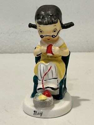 Vintage Shafford May Birthday Girl Figurine RARE Japan  Susie Q ? 2070