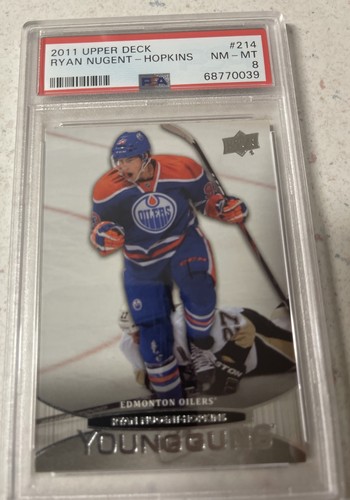 Upper Deck, Young Guns, Ryan Nugent-Hopkins, Edmonton Oilers #214, NM-MT 8